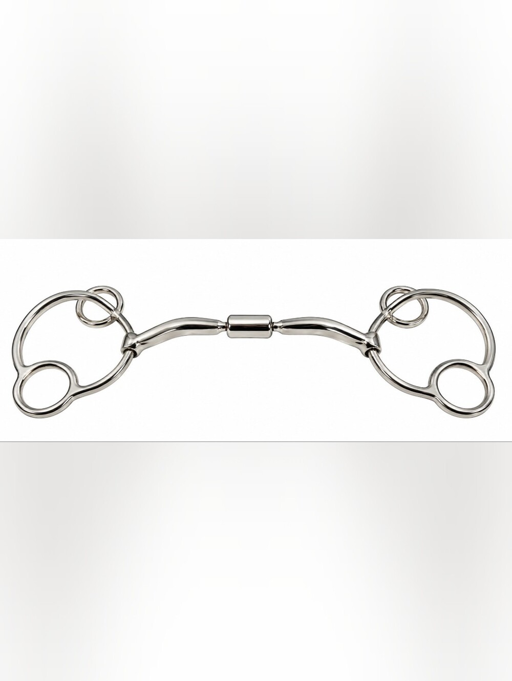 Universal Myler Snaffle Action 6 Ring Gag Comfort Horse Bit, 5 in, 10 mm thick